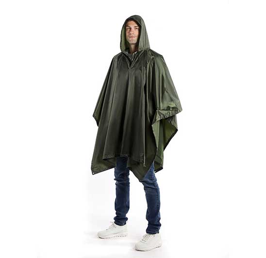100% Waterproof PVC Reusable Boys Polyester Rainproof Poncho
