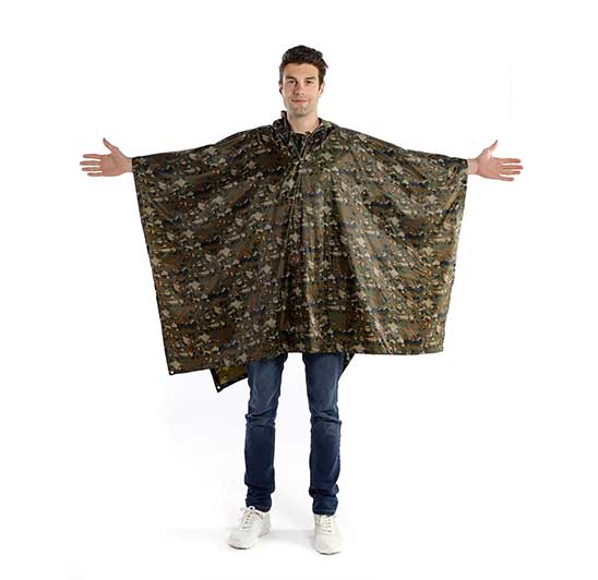 100% Waterproof PVC Reusable Boys Polyester Rainproof Poncho