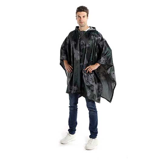 100% Waterproof PVC Reusable Boys Polyester Rainproof Poncho