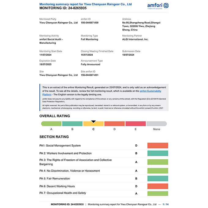 20240725-BSCI factory inspection report