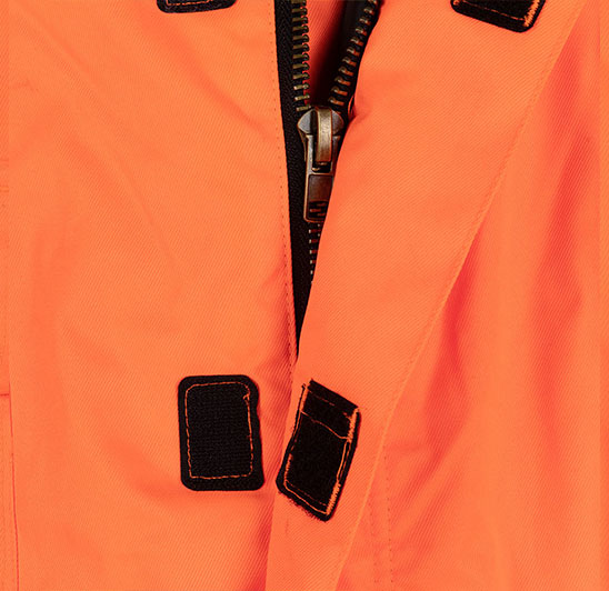 400D Oxford cloth windproof orange winter boy raincoat with 3m reflective strips