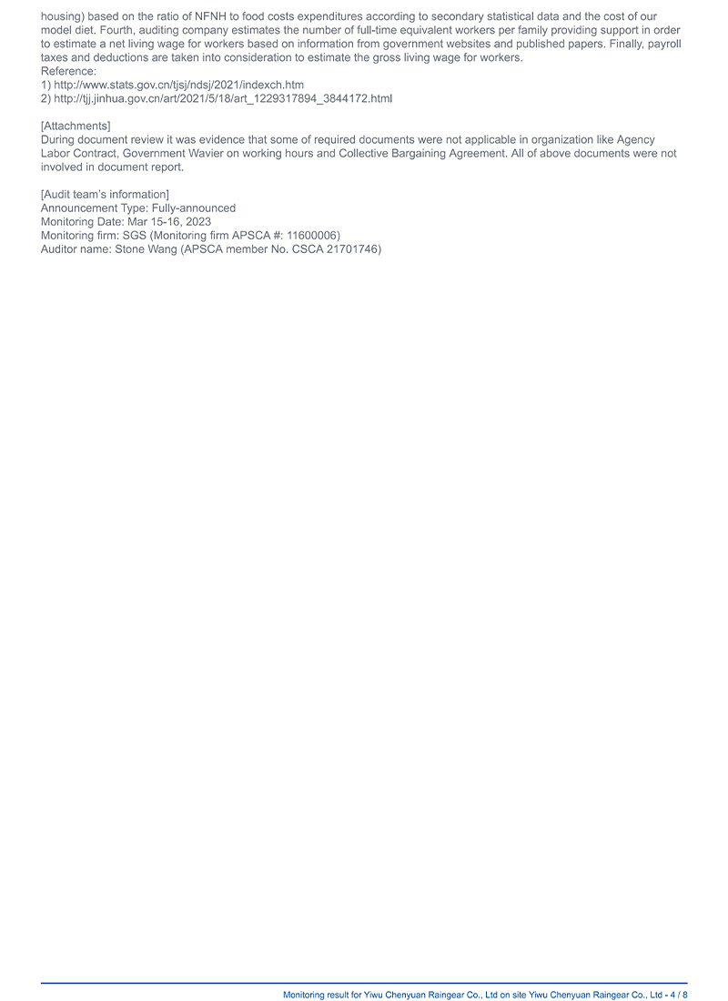 BSCI Business Social Standards Certification Report3