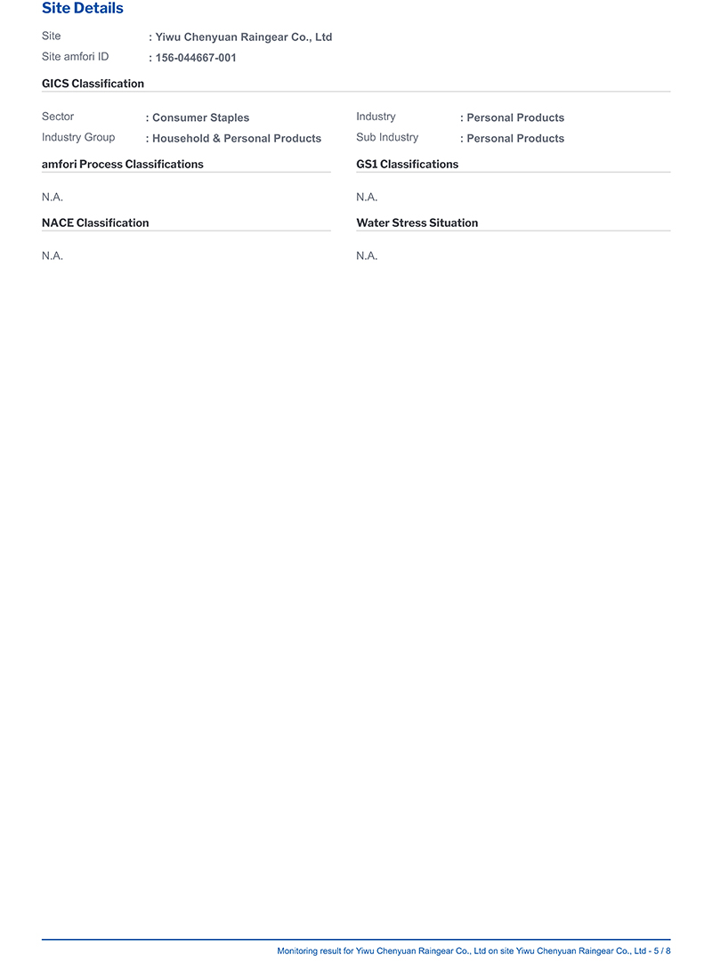 BSCI Business Social Standards Certification Report4