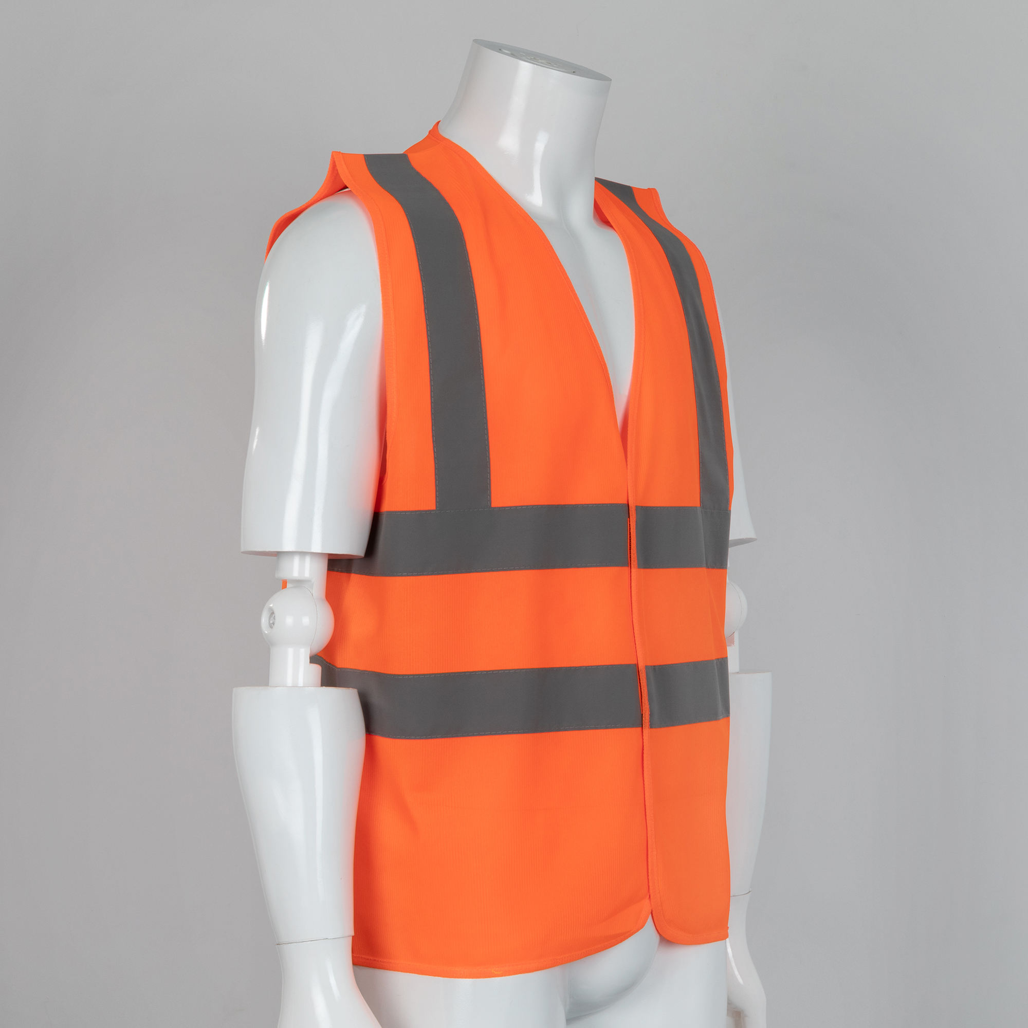 Breathable, warm, inflatable safety vest with high-visibility reflective and customizable logos