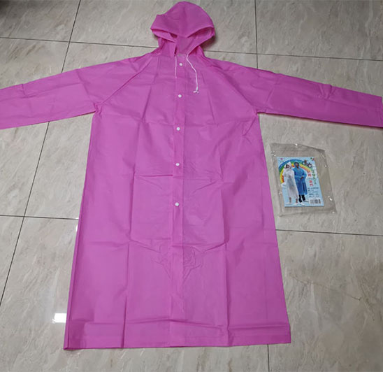 EVA material is reusable, environmentally friendly and lightweight, adult raincoat