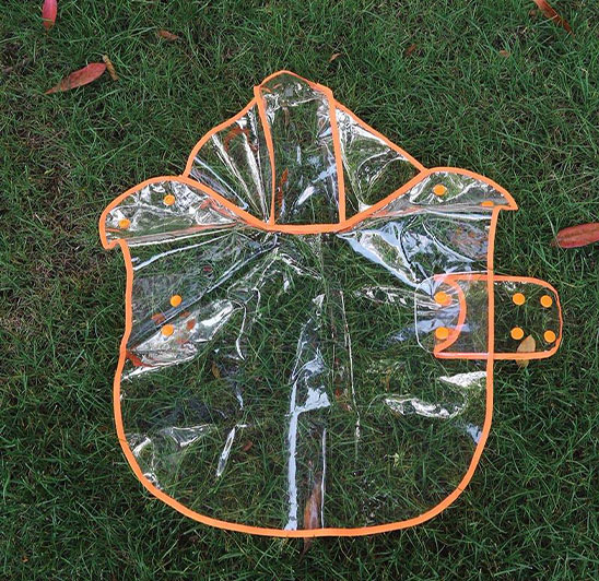 Fashion waterproof breathable pet raincoat jacket with hood for outdoor dog walking