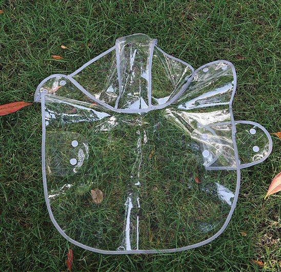 Fashion waterproof breathable pet raincoat jacket with hood for outdoor dog walking