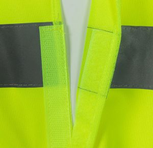 High visibility cooling safety vest, workwear, with breathable mesh and reflective strips,2