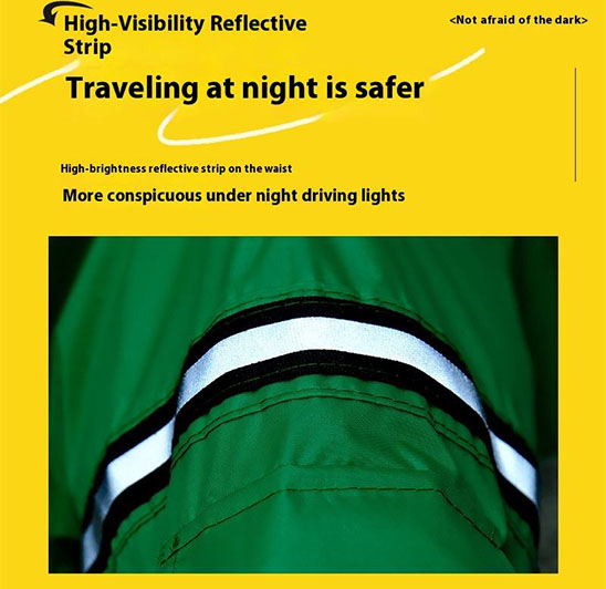 Small and medium-sized waterproof universal reflective pet raincoat, dog outdoor travel