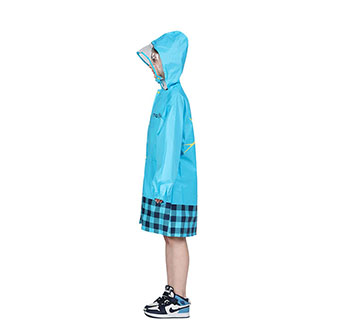 Waterproof polyester children's raincoat, raincoat for outdoor sports and school use