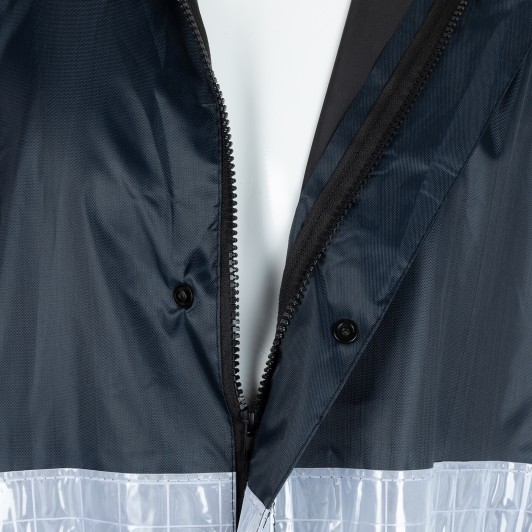 0.17mm Polyester PVC Raincoat Hooded Waterproof for Outdoor Climbing