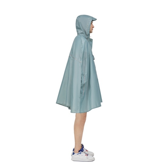 Waterproof 210T Polyester Bike Rain Poncho with PU Coating for Outdoor Cycling