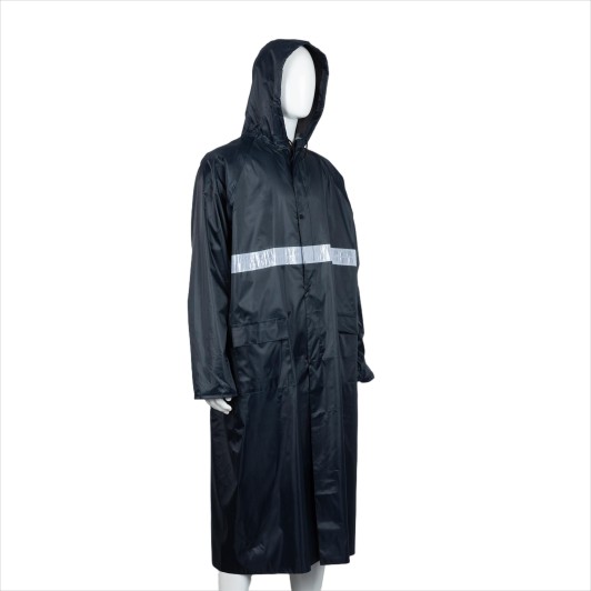 0.17mm Polyester PVC Raincoat Hooded Waterproof for Outdoor Climbing