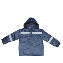 High Qualithty Waterproof Parka With Hooded Winter Reflective Oxford Raincoat Elastic High Visibility