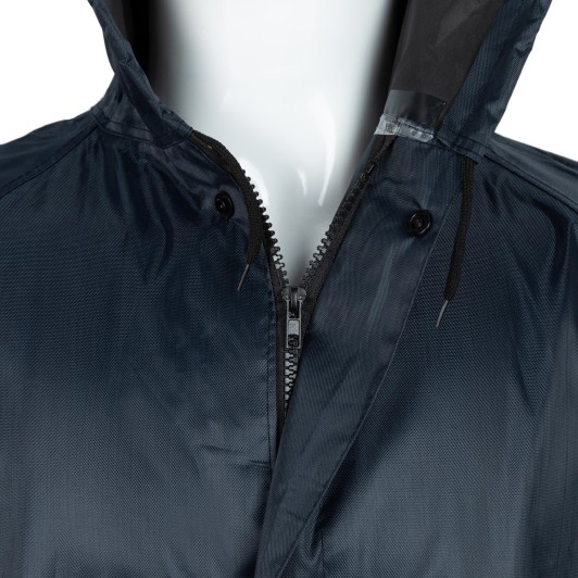 0.17mm Polyester PVC Raincoat Hooded Waterproof for Outdoor Climbing