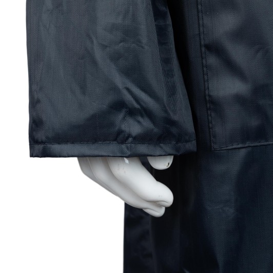 0.17mm Polyester PVC Raincoat Hooded Waterproof for Outdoor Climbing