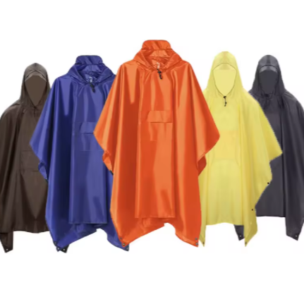 High quality Lightweight PU rain poncho
