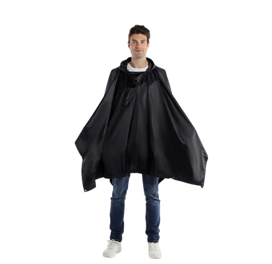 High quality polyester 100% waterproof camo rain poncho