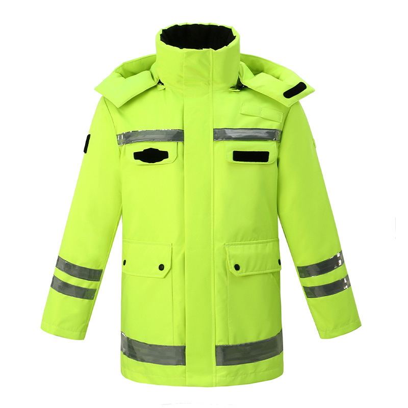 Men’s Oxford cloth waterproof thickened parka winter raincoat