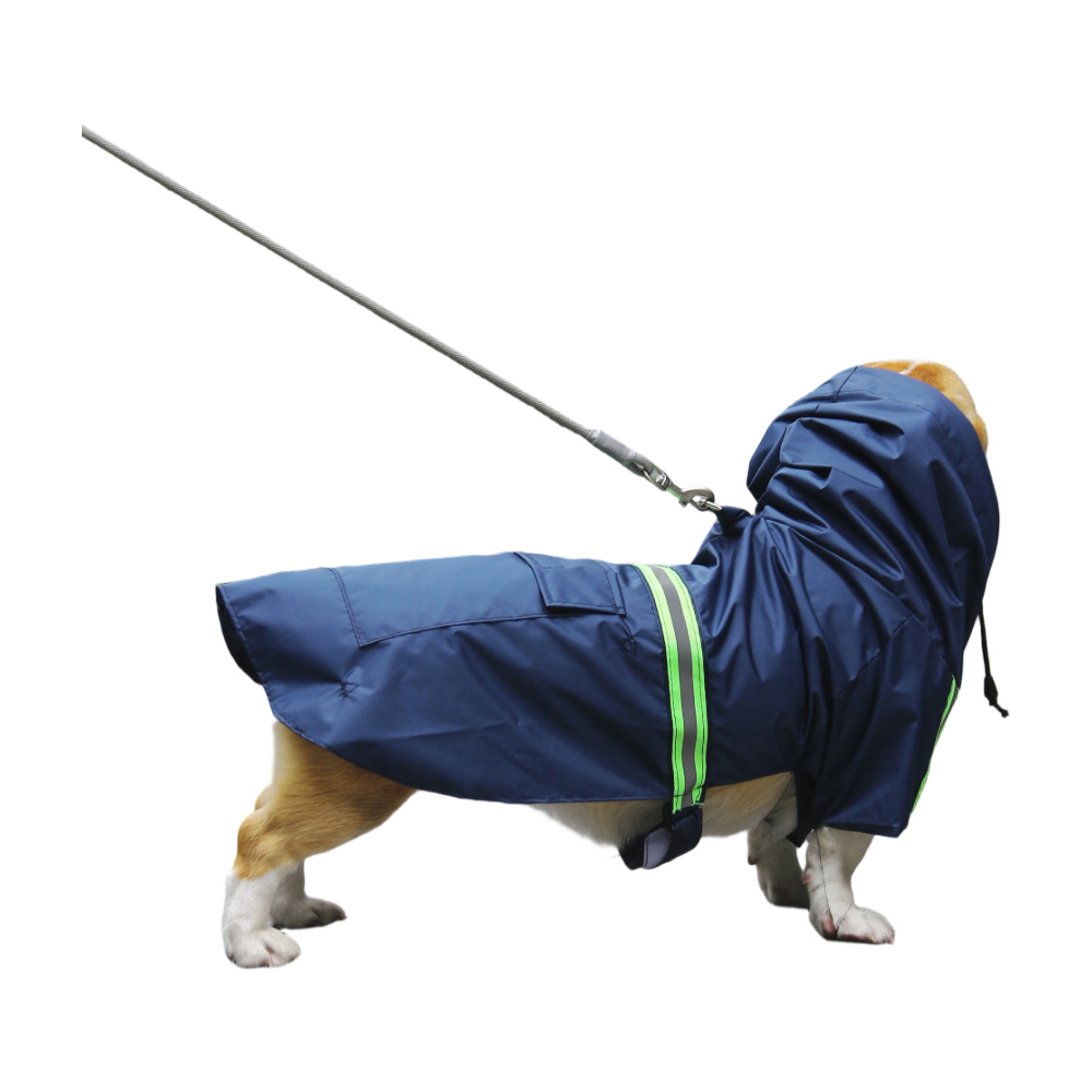 New Style Waterproof Poly Pongee Raincoat With Hood For Dog