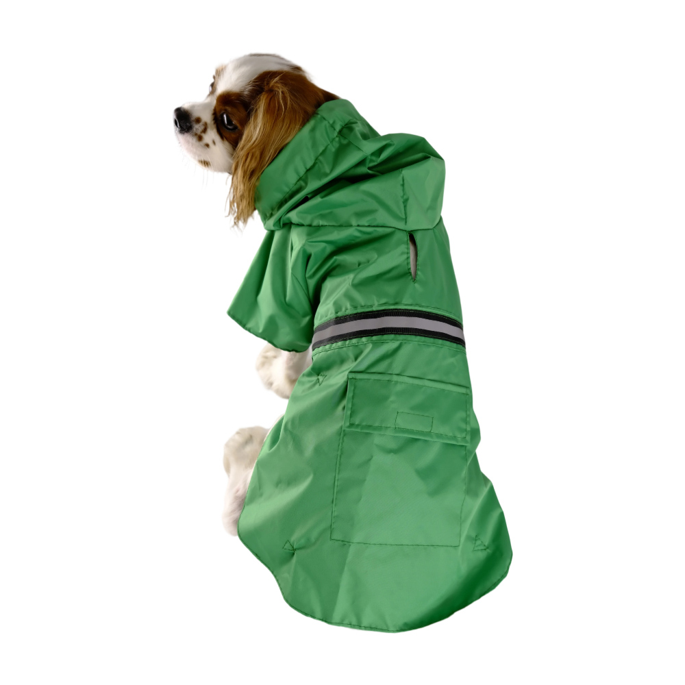 New Style Waterproof Poly Pongee Raincoat With Hood For Dog