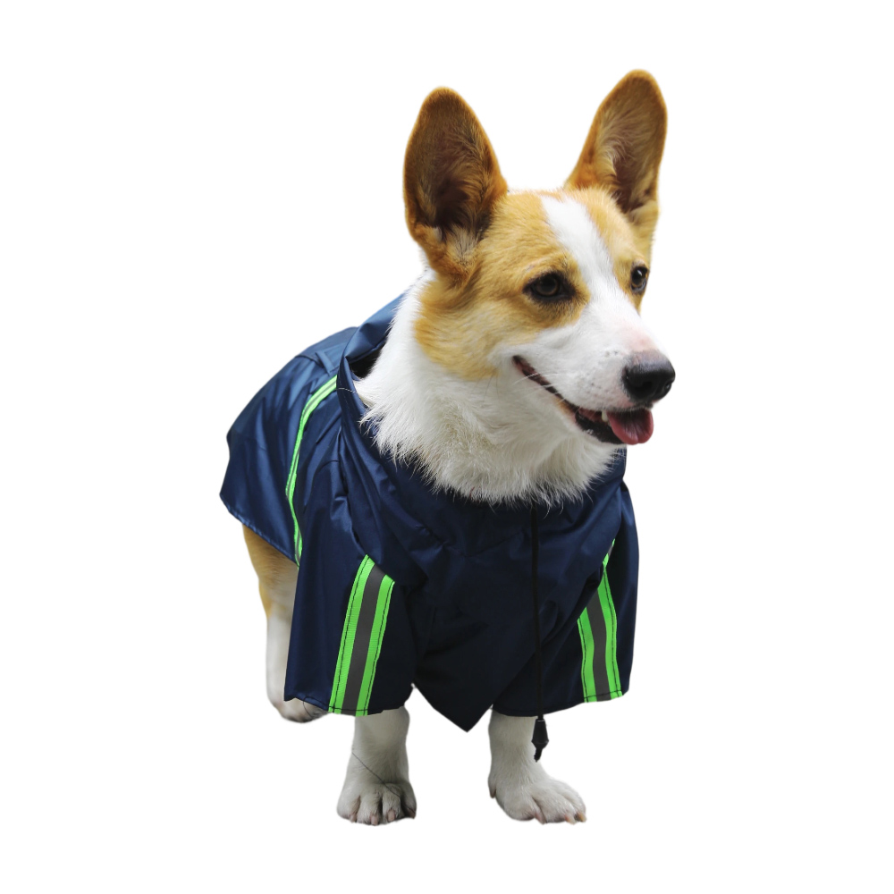 New Style Waterproof Poly Pongee Raincoat With Hood For Dog