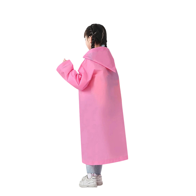 Lightweight Reusable EVA Long Raincoat for Kids Outdoor Activities