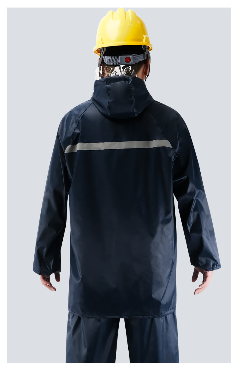Thickened Oxford Reflective raincoat and pants PVC rainsuit adult outdoor