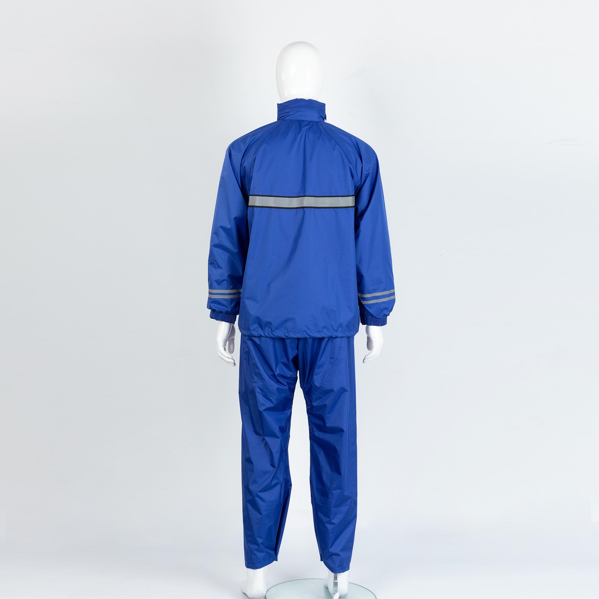 Wholesale Reusable Poly Pongee Raincoat Reflective Jackets for Motorcycles Waterproof Split Rain Suit