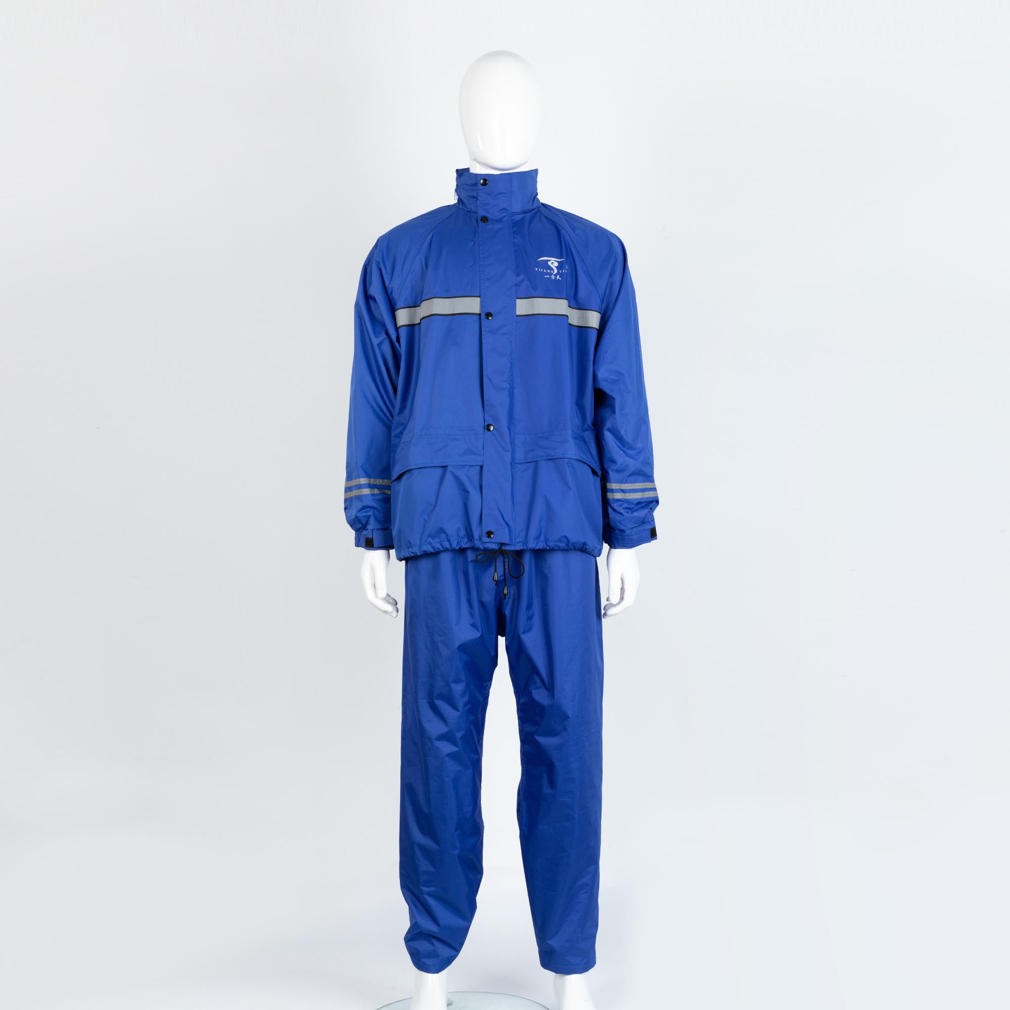 Wholesale Reusable Poly Pongee Raincoat Reflective Jackets for Motorcycles Waterproof Split Rain Suit