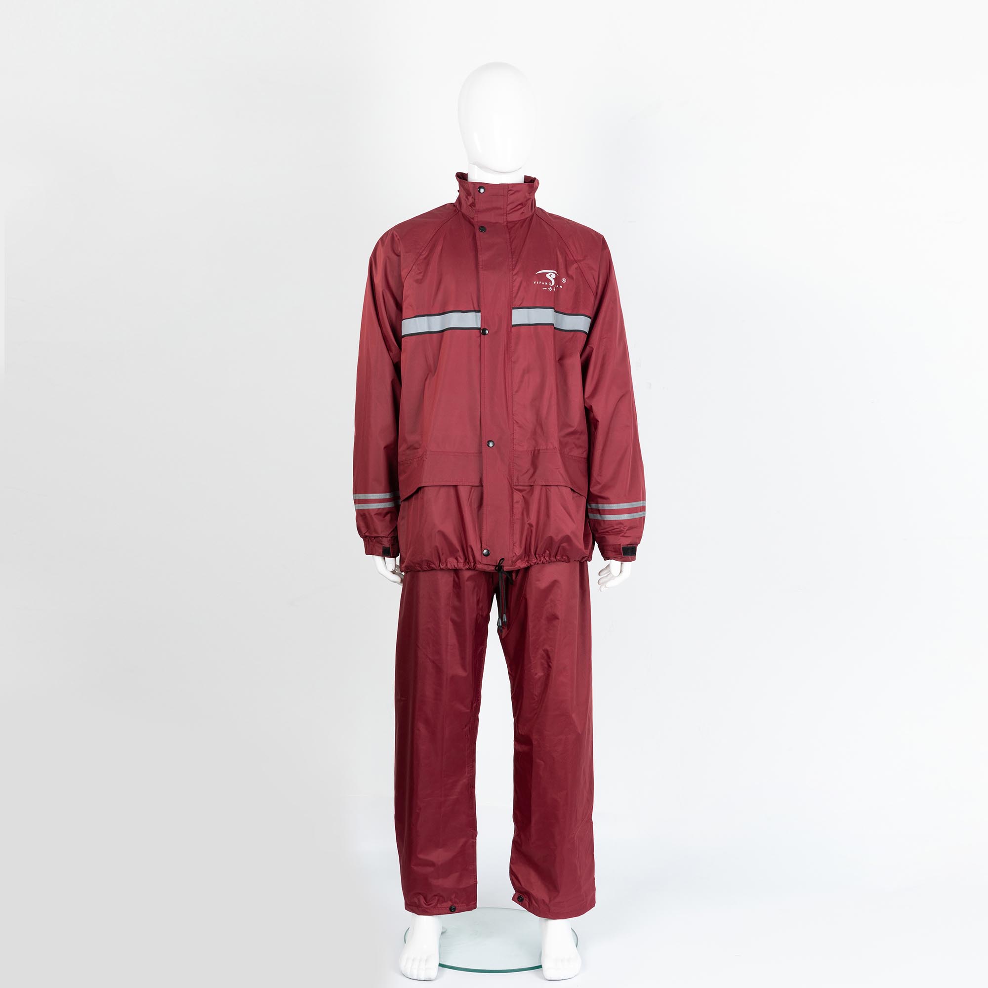 Wholesale Reusable Poly Pongee Raincoat Reflective Jackets for Motorcycles Waterproof Split Rain Suit