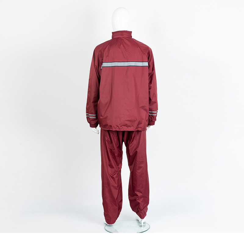 Wholesale Reusable Poly Pongee Raincoat Reflective Jackets for Motorcycles Waterproof Split Rain Suit