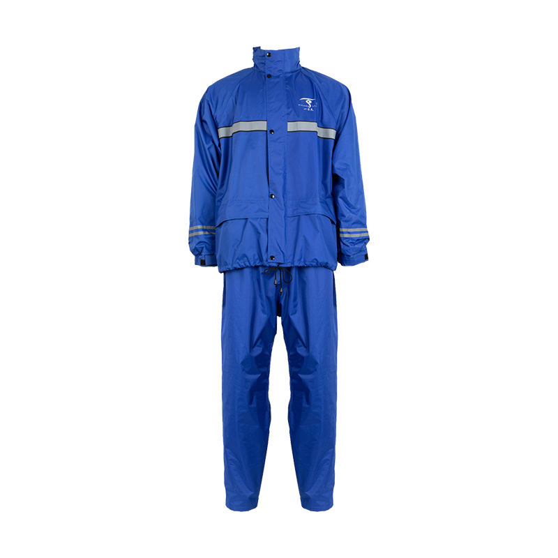 Wholesale Reusable Poly Pongee Raincoat Reflective Jackets for Motorcycles Waterproof Split Rain Suit
