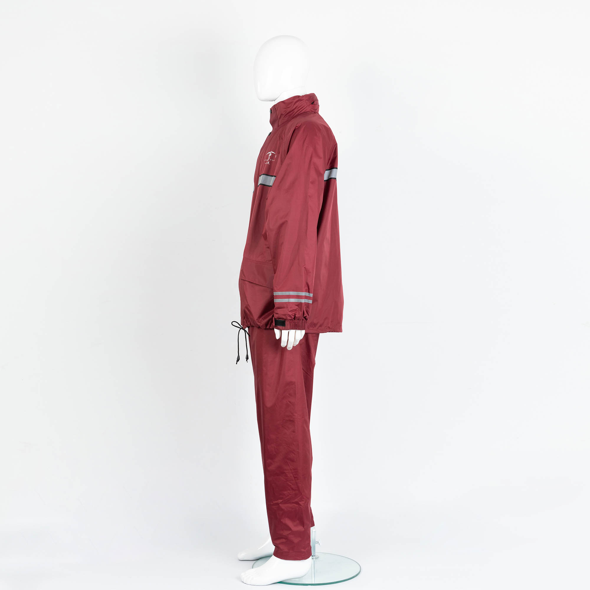 Wholesale Reusable Poly Pongee Raincoat Reflective Jackets for Motorcycles Waterproof Split Rain Suit