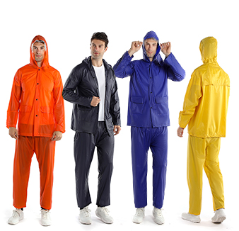 PVC rainsuit & outdoor waterproof raincoat product for men