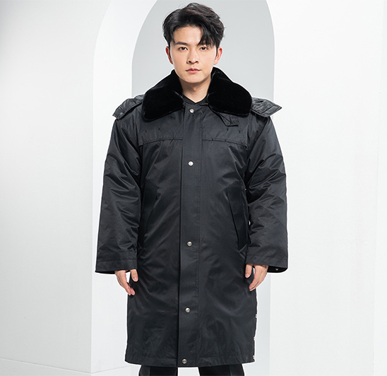 Cold-Proof Thickened Labor Protection Raincoat Long Style Winter Cotton Lined Safety Rain Coat