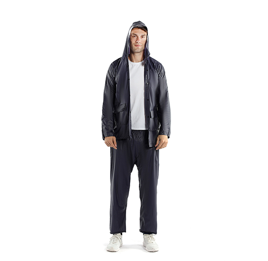 PVC rainsuit & outdoor waterproof raincoat product for men