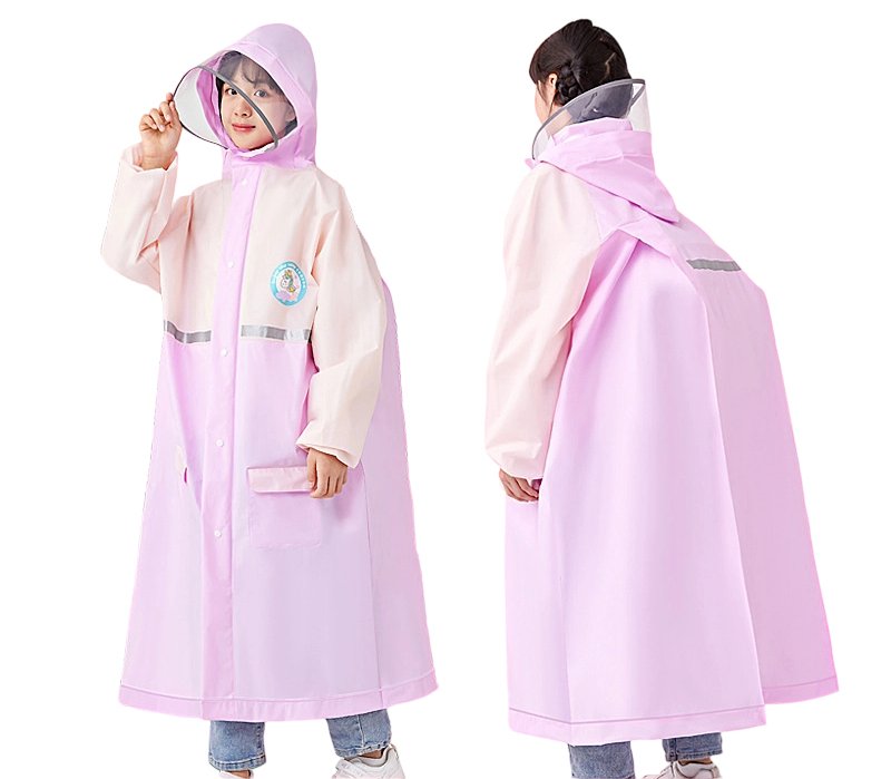 Chenyuan's Eco-friendly EVA kids raincoat