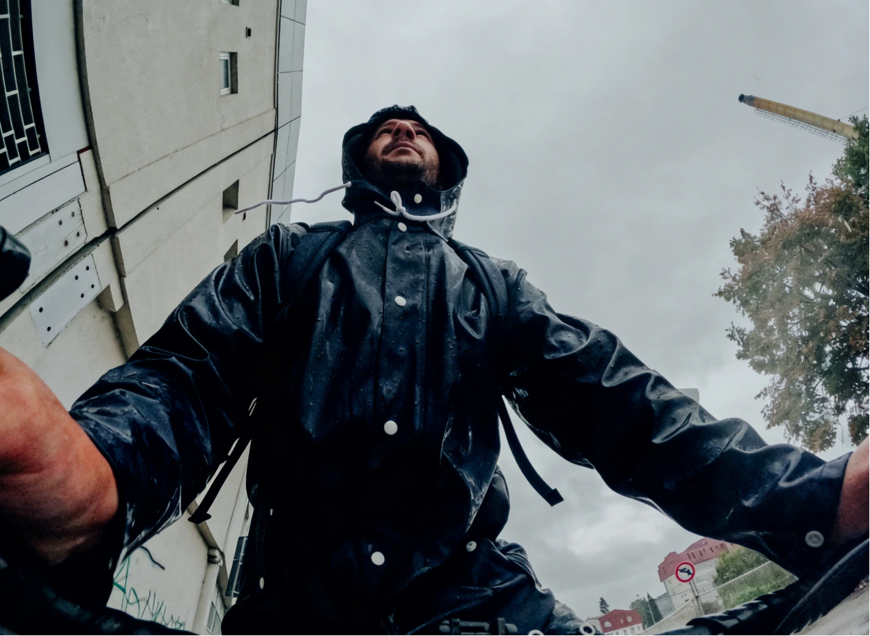 Manteau à pluie extérieur pour hommes