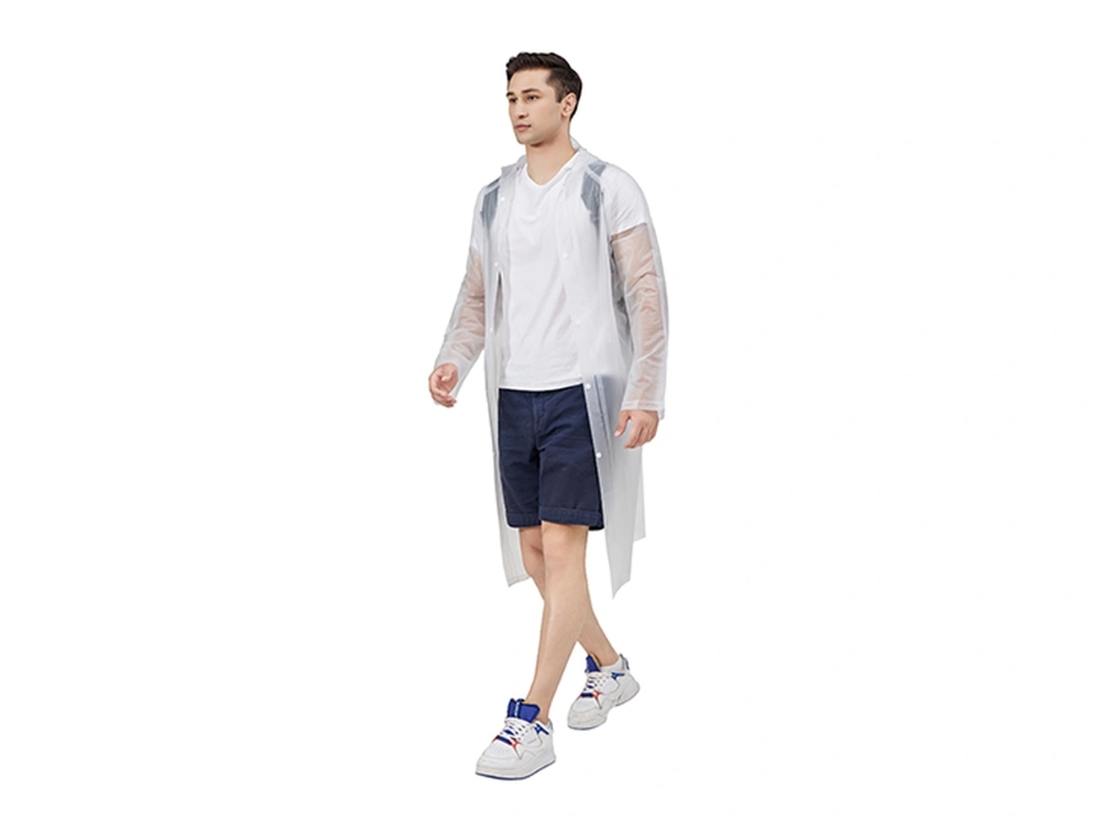 Clear PVC Raincoat Sample
