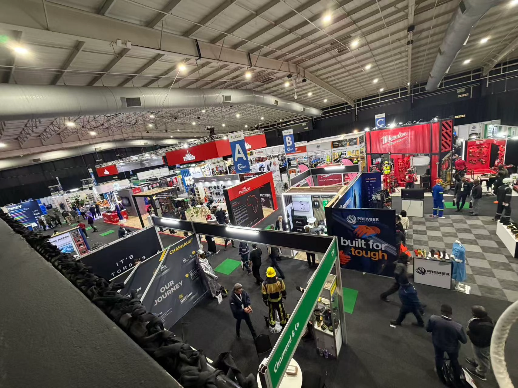 occupational safety exhibition hall with ppe and workwear suppliers