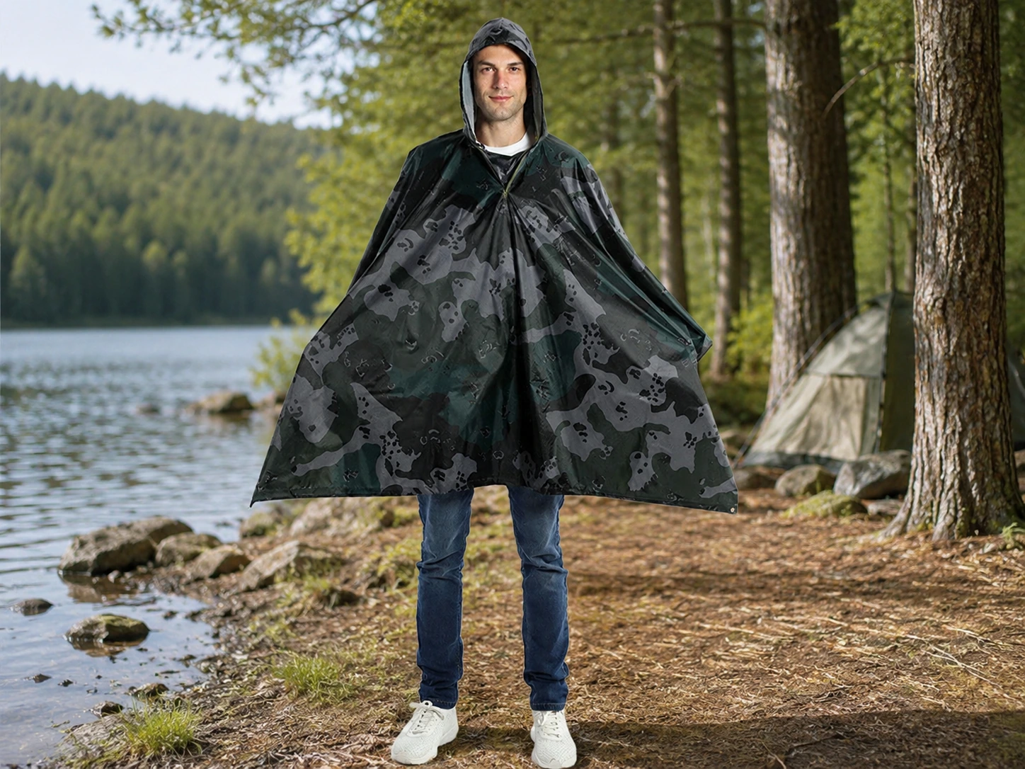 Camo Rain Poncho Add On