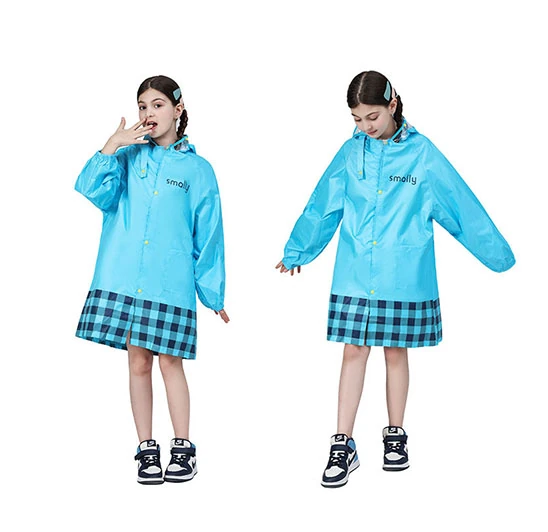 blue kids rain jacket
