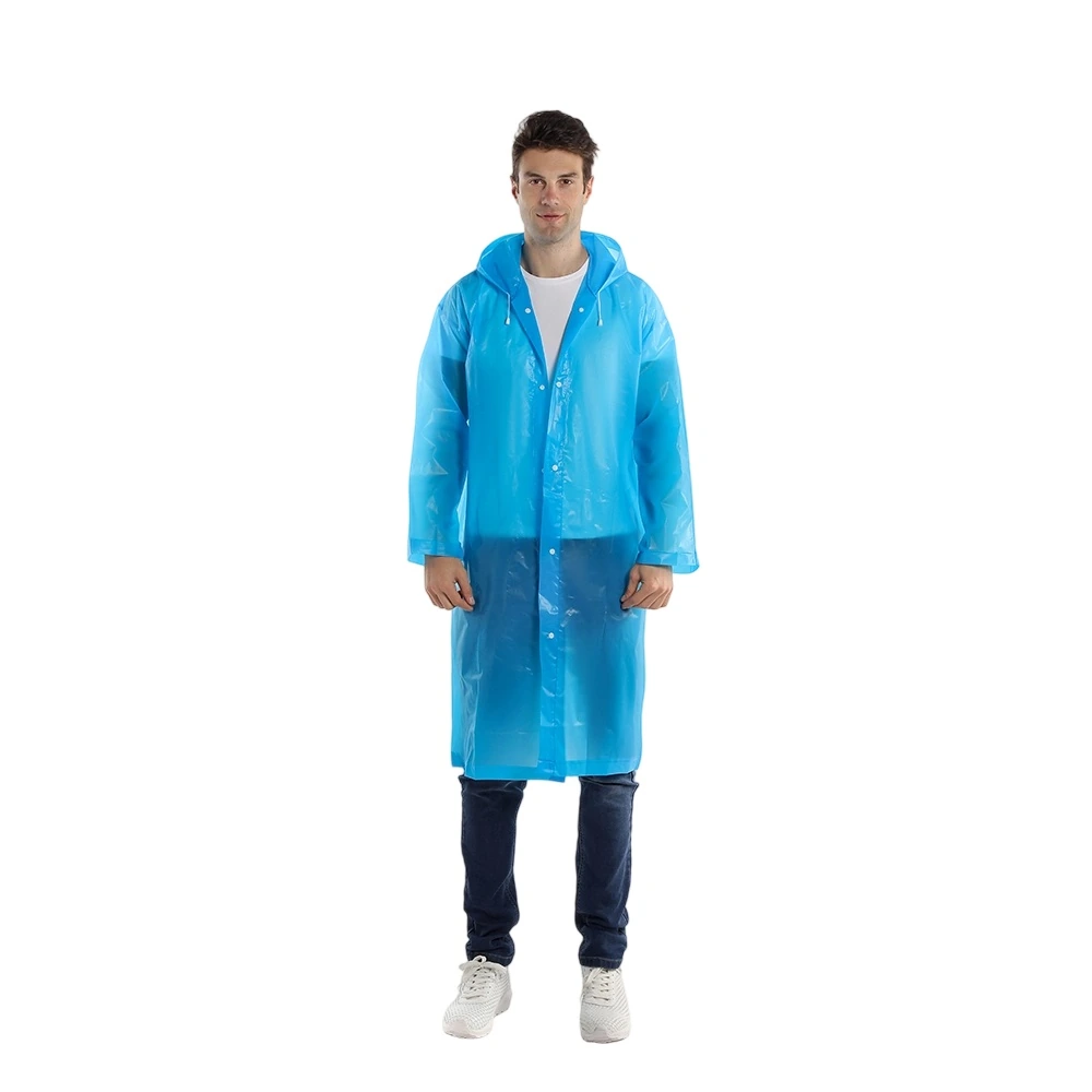 portable peva raincoat