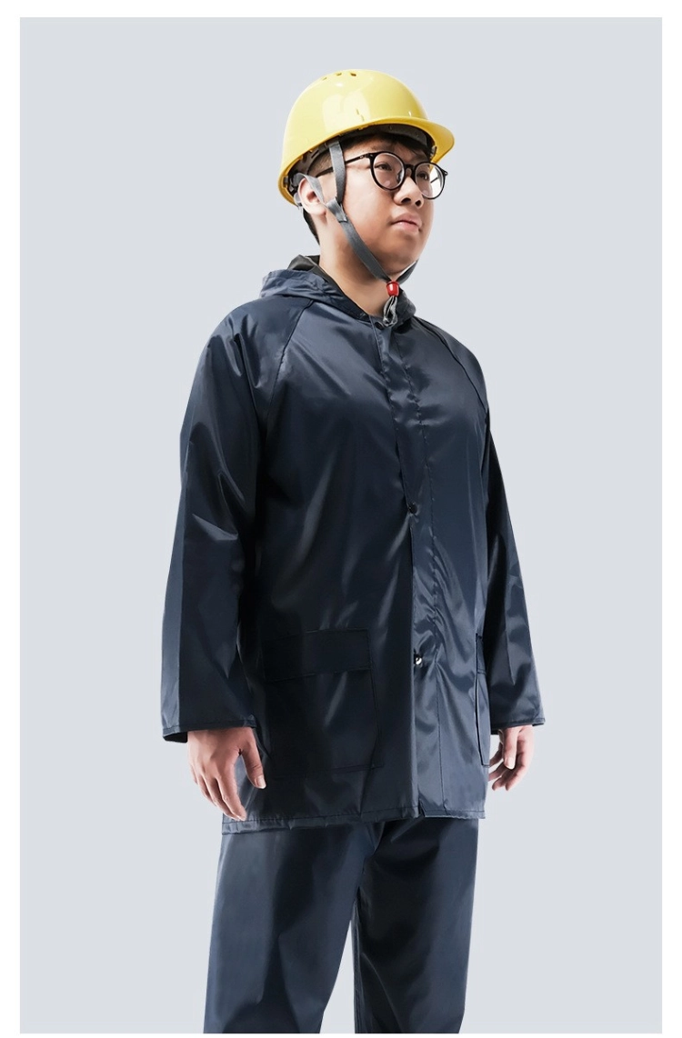 oxford rainsuit hood clear of a hard hat